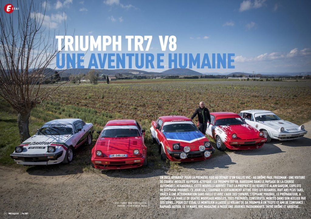 L'ouverture de l'essai de la Triumph TR7 V8