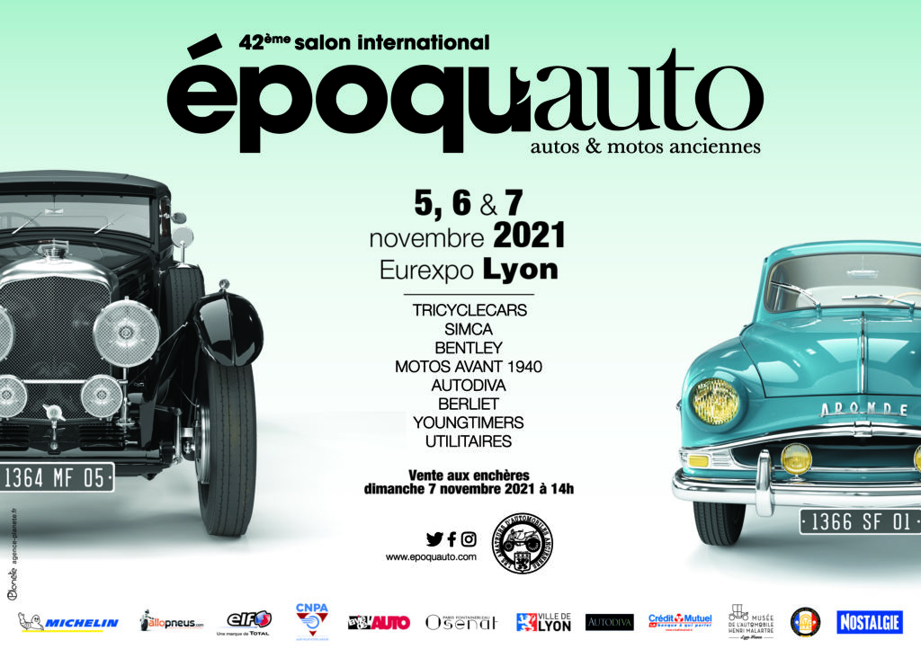 L'affiche de la 42e édition du salon Epoq'Auto 2021