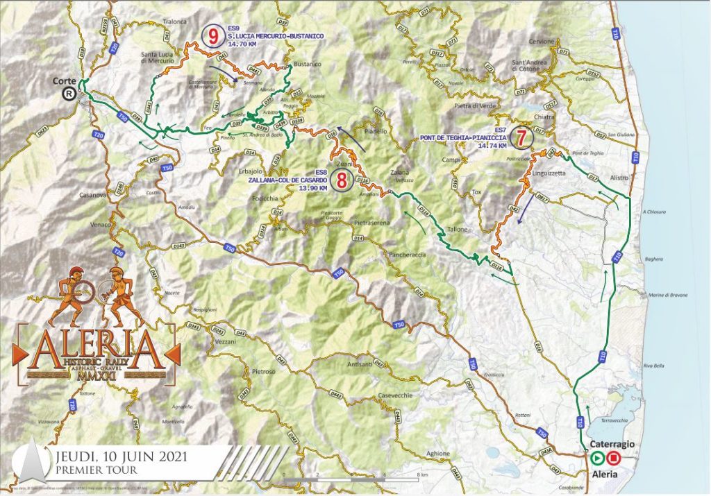 La première partie du parcours de la deuxième étape