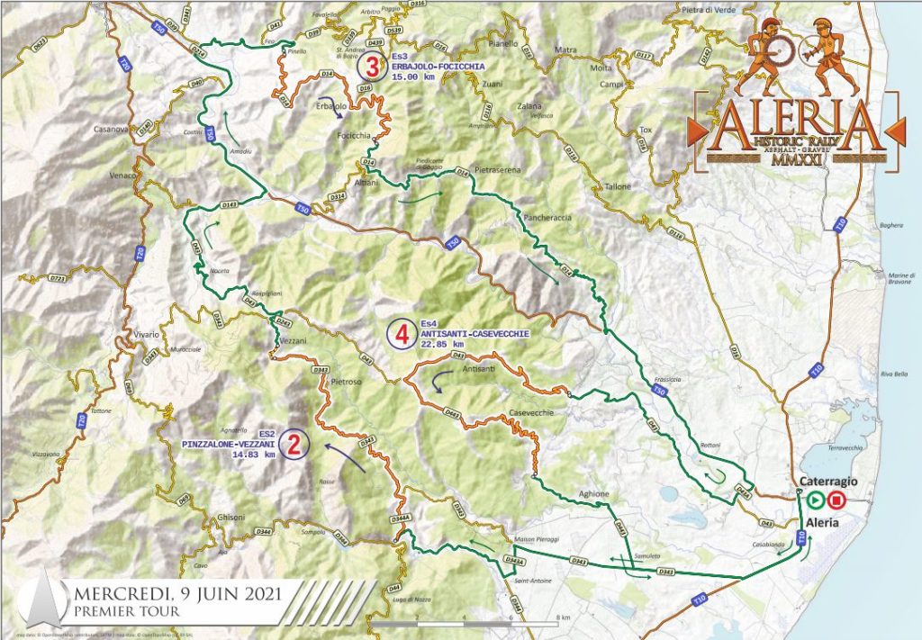 La première partie du parcours de la première étape