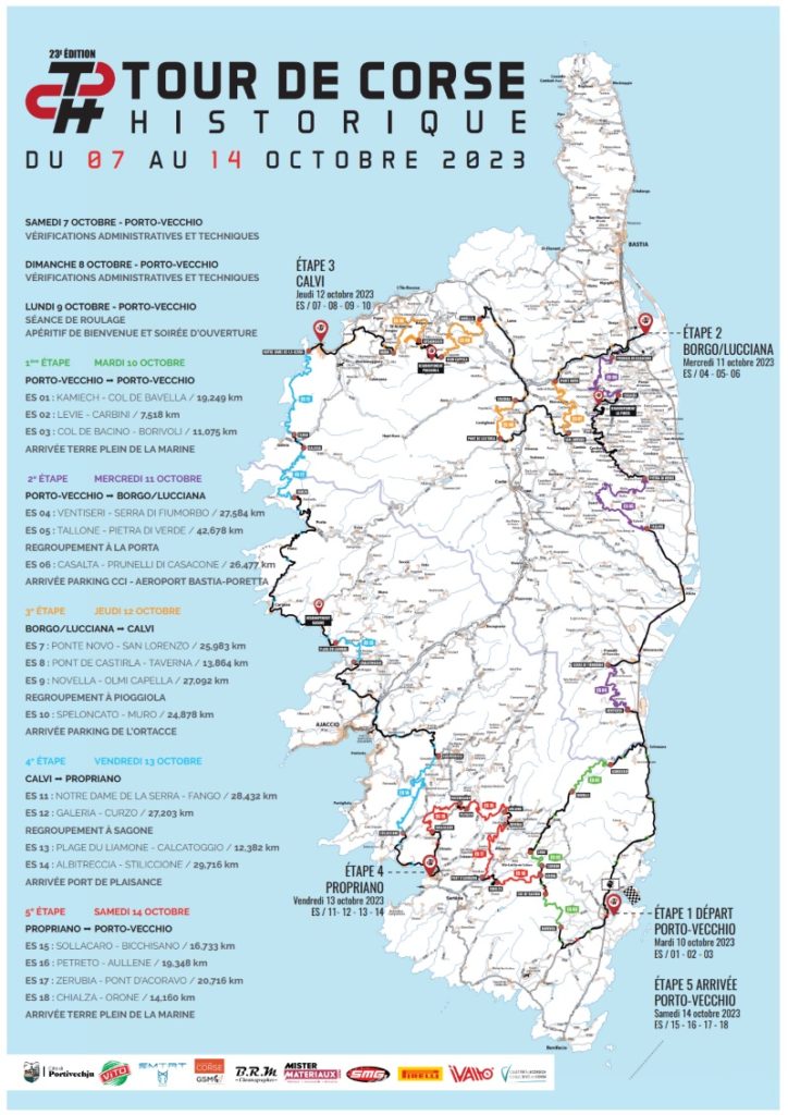 tour de corse historique 2023 liste des participants